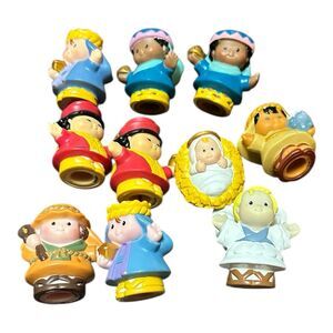 Fisher Price Little People Nativity Set Figures Lot of 10